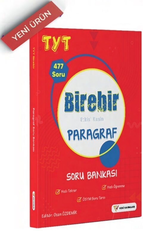 resm Veri Yayınları TYT Paragraf Birebir Soru Bankası