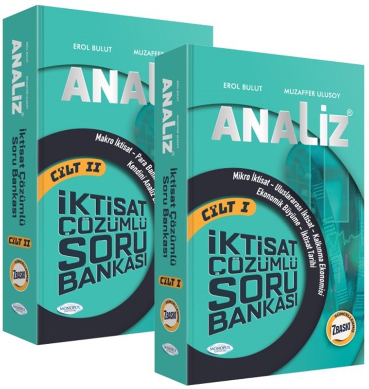 resm Analiz İktisat Çözümlü Soru Bankası 7. Baskı (Cilt 1-2) Monopol Yayınları