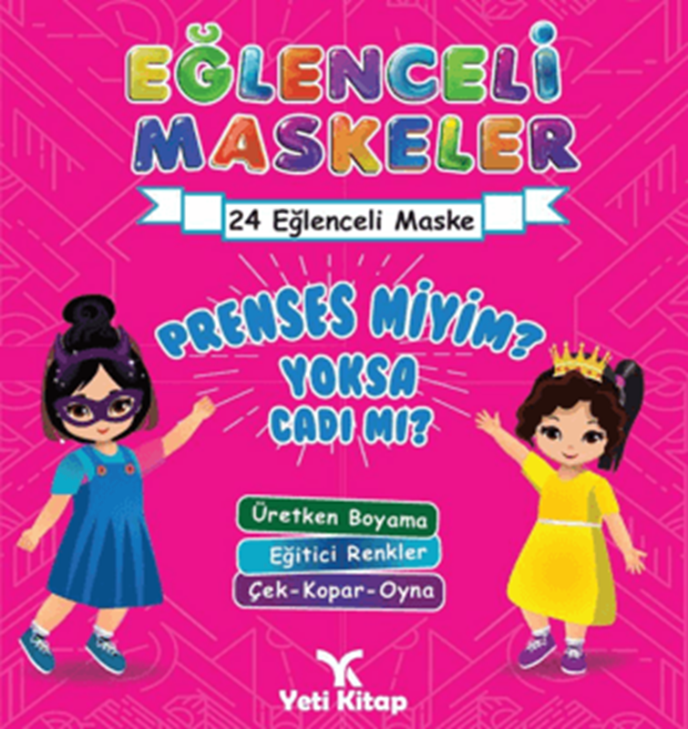 resm Eğlenceli maskeler prenses miyim yoksa cadımı ?