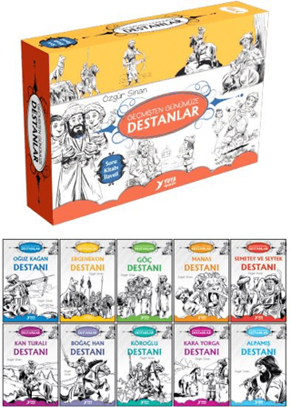 resm 4. Sınıf Geçmişten Günümüze Destanlar Serisi (10 Kitaplık Set)
