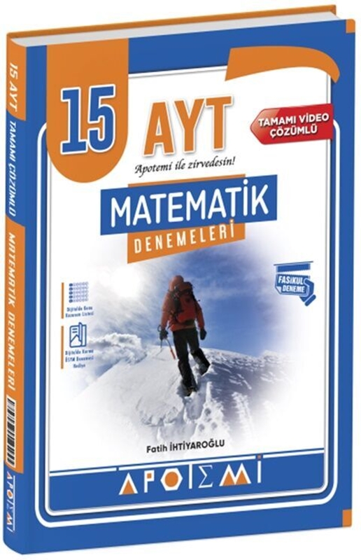 resm Apotemi Yayınları AYT Matematik 15 Çözümlü Deneme