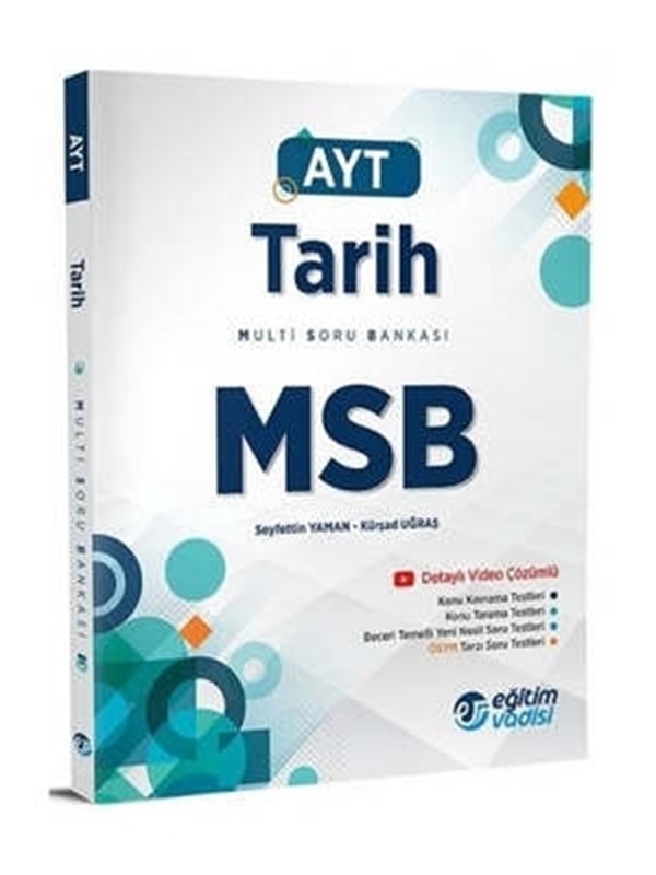 resm Eğitim Vadisi AYT Tarih MSB Multi Soru Bankası Video Çözümlü