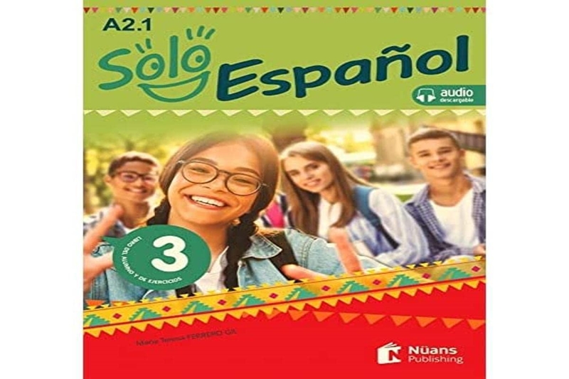 resm Solo Espanol 3 (A2.1) Libro Del Alumnoy de Ejercicios +Audio Descargable