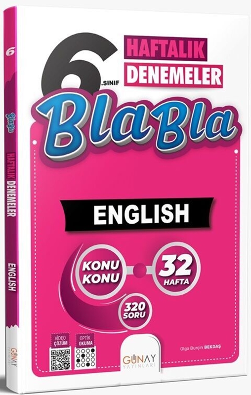 resm 6. Sınıf İngilizce Bla Bla Haftalık Denemeler