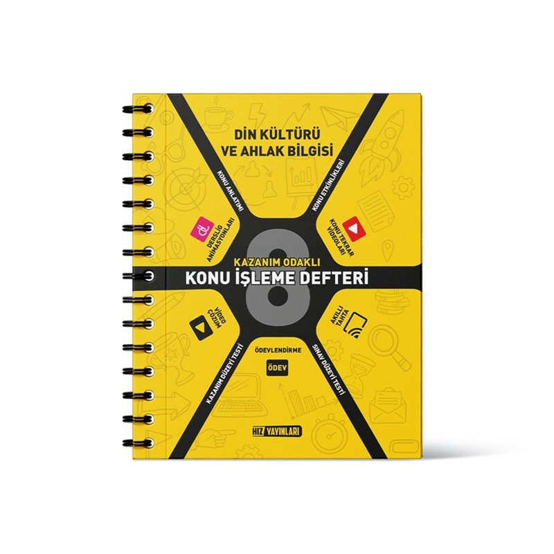 resm 8. Sınıf Din Kültürü ve Ahlak Bilgisi Konu İşleme Defteri