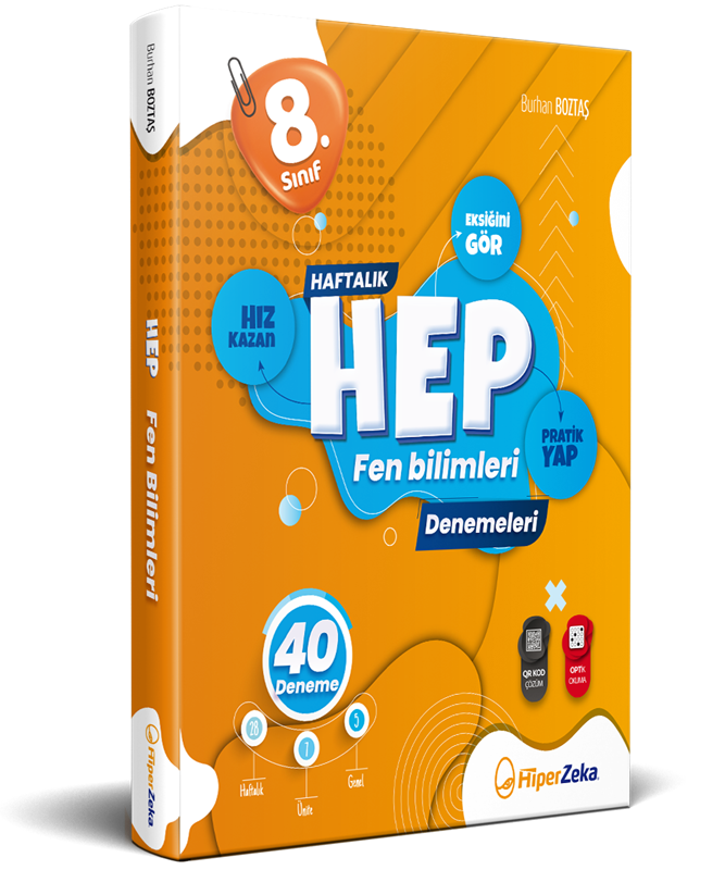 resm 8. Sınıf Haftalık HEP Fen Bilimleri 40 Deneme
