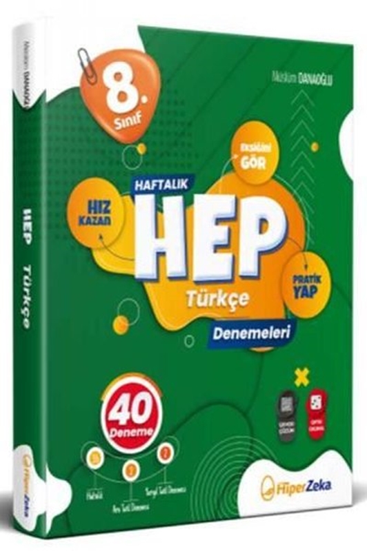 resm 8. Sınıf Haftalık HEP Türkçe 40 Deneme