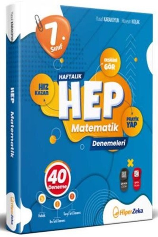 resm 7. Sınıf Haftalık HEP Matematik 40 Deneme