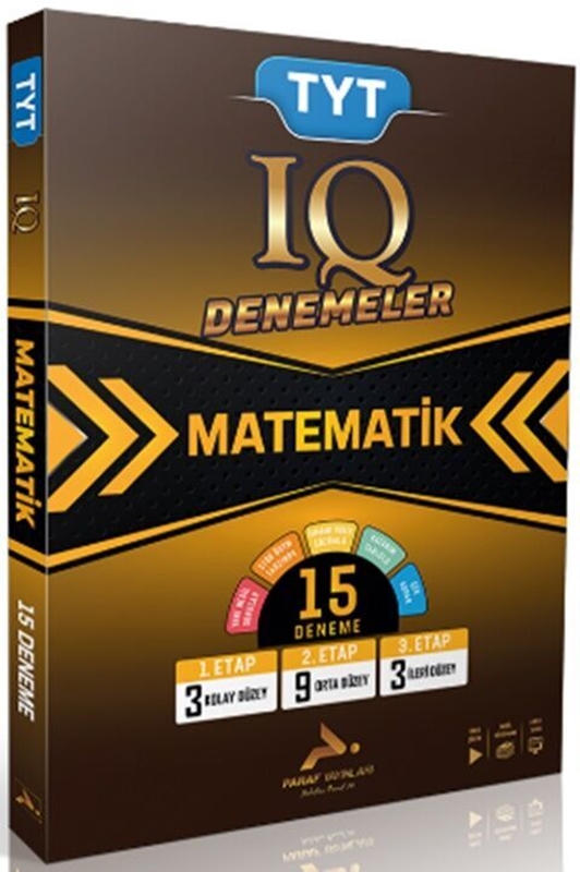 resm Paraf Yayınları TYT IQ Matematik Video Çözümlü 15 Branş Deneme