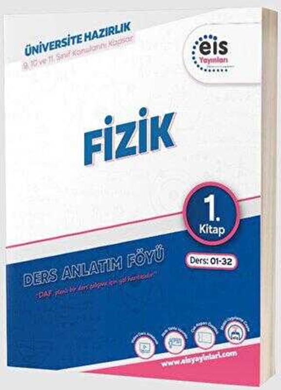 resm Eis Yayınları YKS - Mavi Set - DAF - Fizik - 1. Kitap