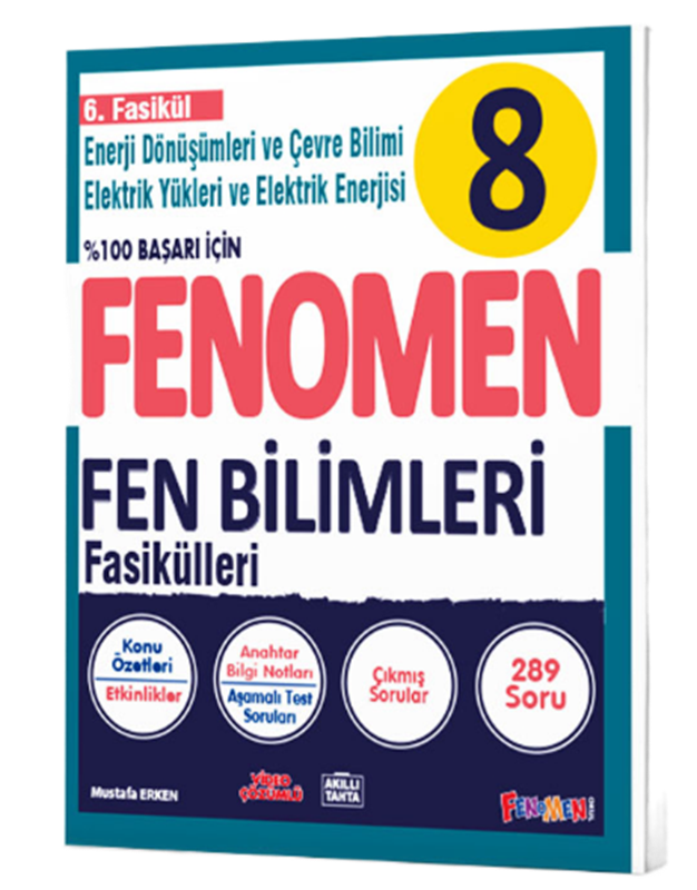 resm Fenomen Okul Fenomen 8. Sınıf Fen Bilimleri 6. Fasikül Enerji Dön. ve Çevre Bil.-Elektrik Yükleri Elek. Enerjisi