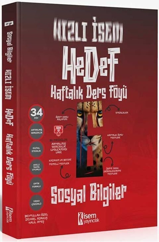 resm 6. Sınıf Sosyal Bilgiler Hızlı İsem Hedef Haftalık Ders Föyü