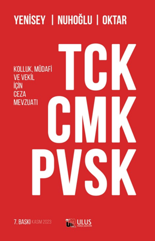 resm TCK - CMK - PVSK (Kolluk, Müdafi ve Vekil İçin Ceza Mevzuatı)