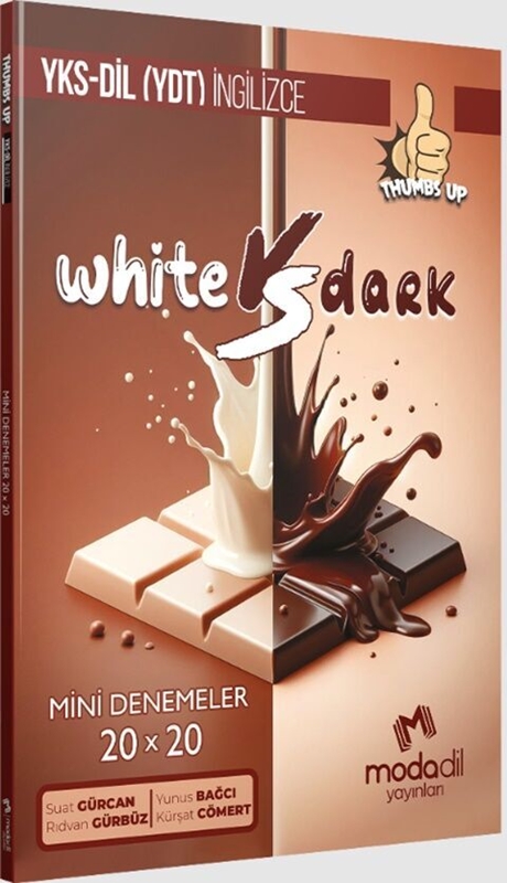 resm Modadil Yayınları YKS DİL Thumbs Up 20 x 20 Mini Deneme White VS Dark