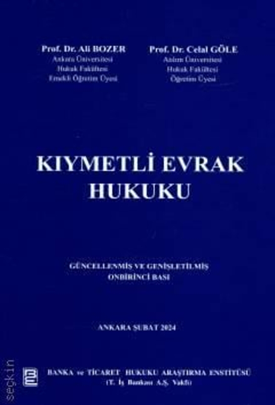 resm Kıymetli Evrak Hukuku - Ciltli