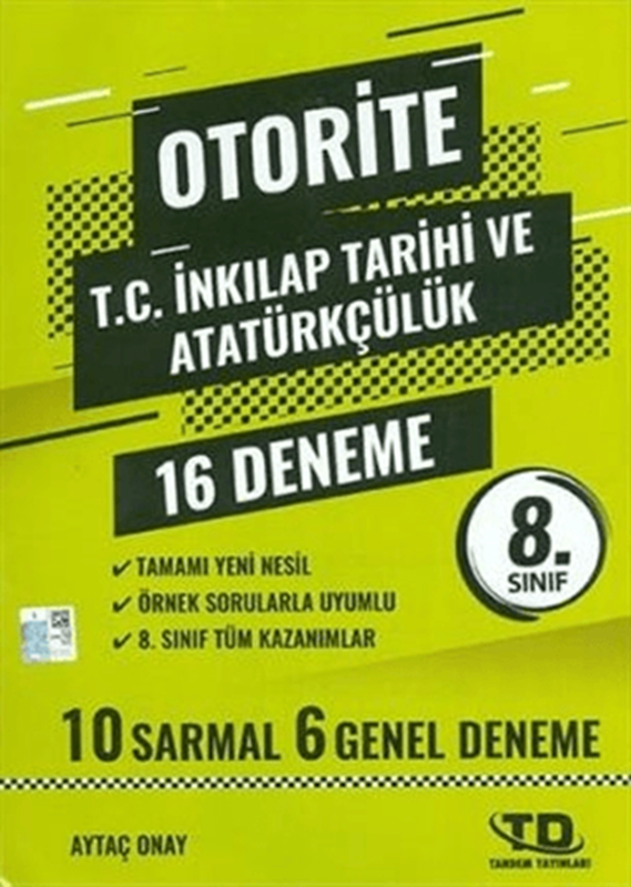 resm 8. Sınıf İnkılap Tarihi Otorite 12 Deneme