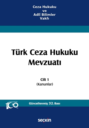 Resim Türk Ceza Hukuku Mevzuatı Cilt 1