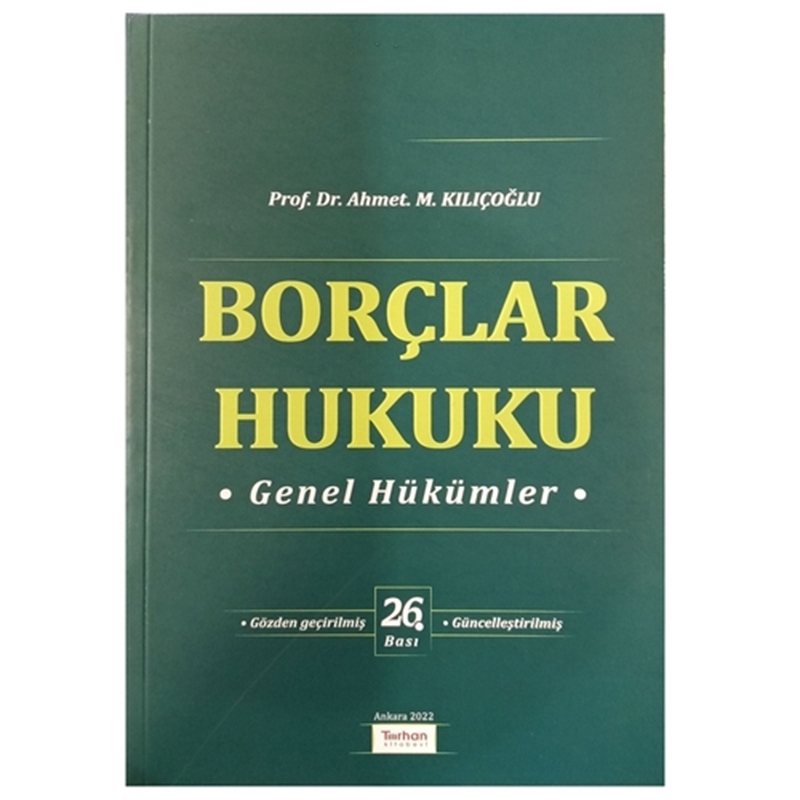 resm Borçlar Hukuku Genel Hükümler