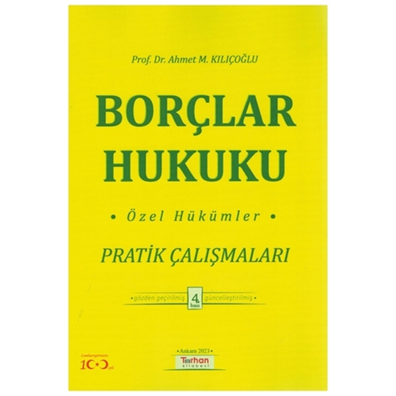 resm Borçlar Hukuku Özel Hükümler Pratik Çalışmaları