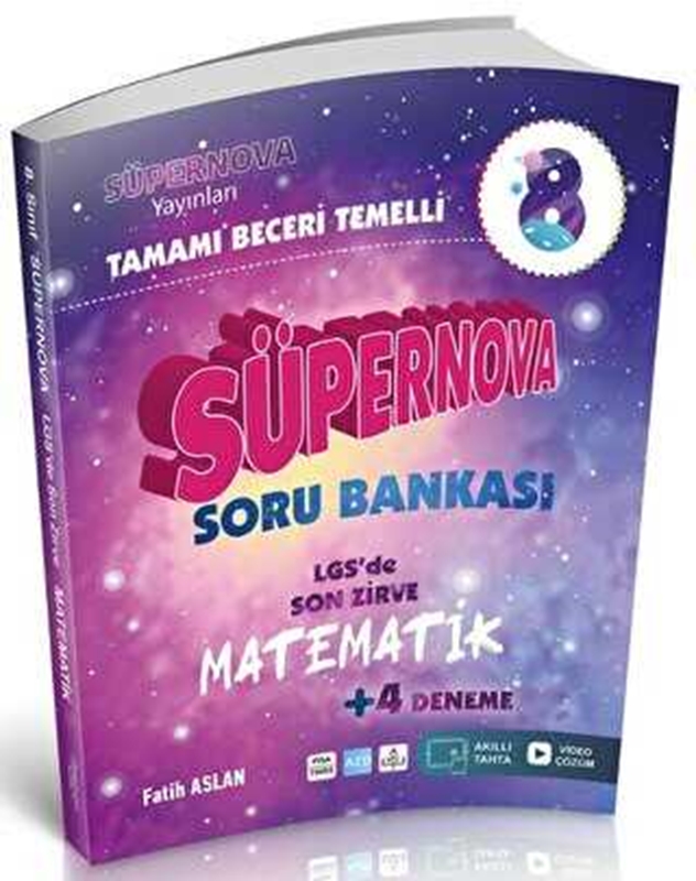 resm 8. Sınıf Süpernova Matematik Beceri Temelli Soru Bankası