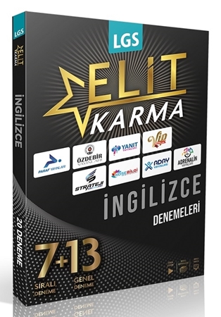 Resim Paraf Yayınları 8. Sınıf LGS İngilizce Elit Karma 20 Deneme Video Çözümlü