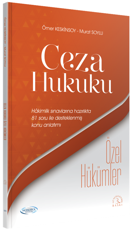 resm Ceza Hukuku Özel Hükümler 3. Baskı Monopol Yayınları