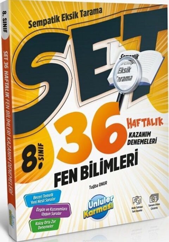 resm 8. Sınıf Fen Bilimleri SET 36 Haftalık Kazanım Denemeleri