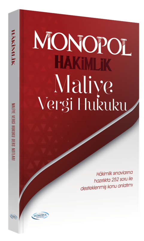 resm Hakimlik Maliye Vergi Hukuku Monopol Yayınları