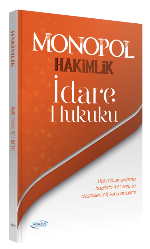resm Hakimlik İdare Hukuku Ders Notları Monopol Yayınları