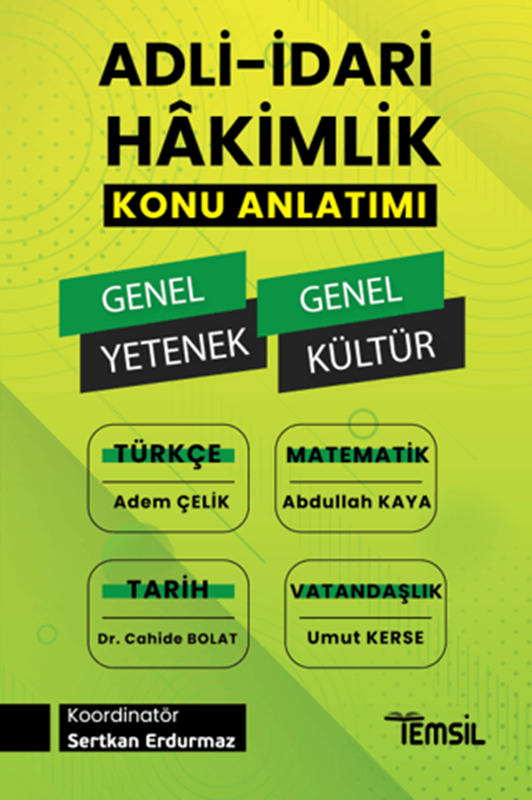 resm Adli - İdari Hakimlik Genel Yetenek - Genel Kültür Konu Anlatımı