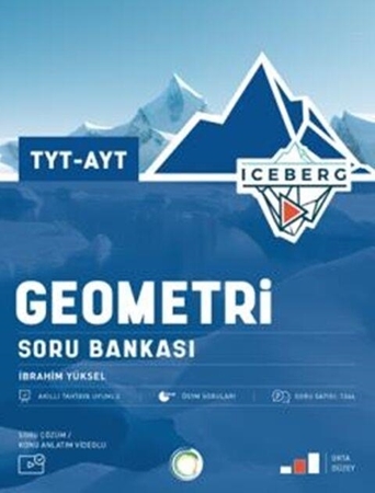 Resim Okyanus Yayınları 2025 TYT-AYT Iceberg Geometri Soru Bankası
