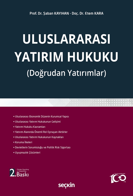 resm Uluslararası Yatırım Hukuku
(Doğrudan Yatırımlar)