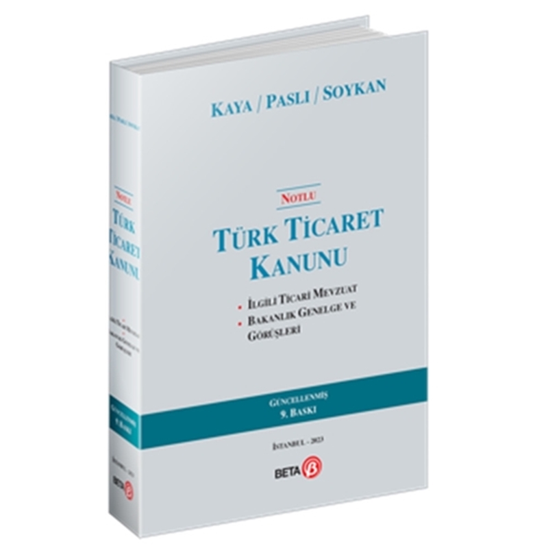 resm Notlu Türk Ticaret Kanunu