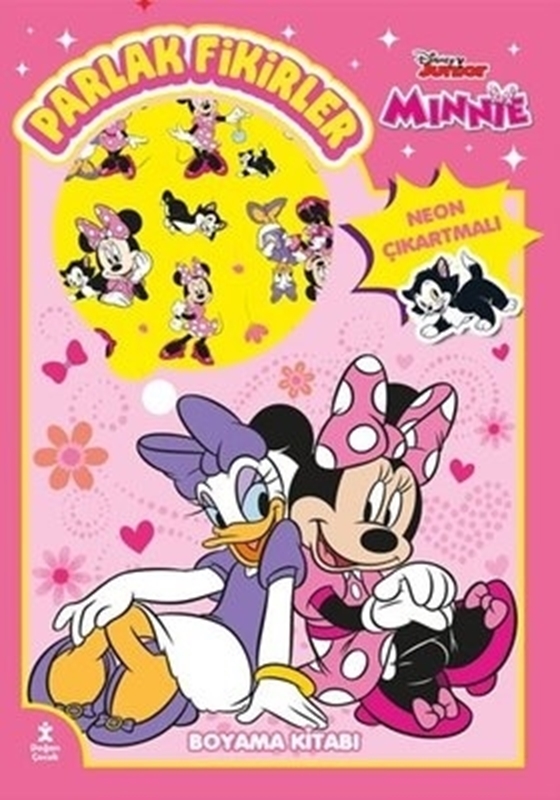 resm Disney Junior Minnie - Parlak Fikirler Neon Çıkartmalı Boyama Kitabı