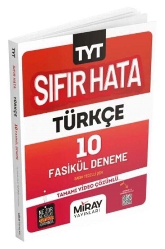 resm Miray Yayınları TYT Sıfır Hata Türkçe 10 Deneme