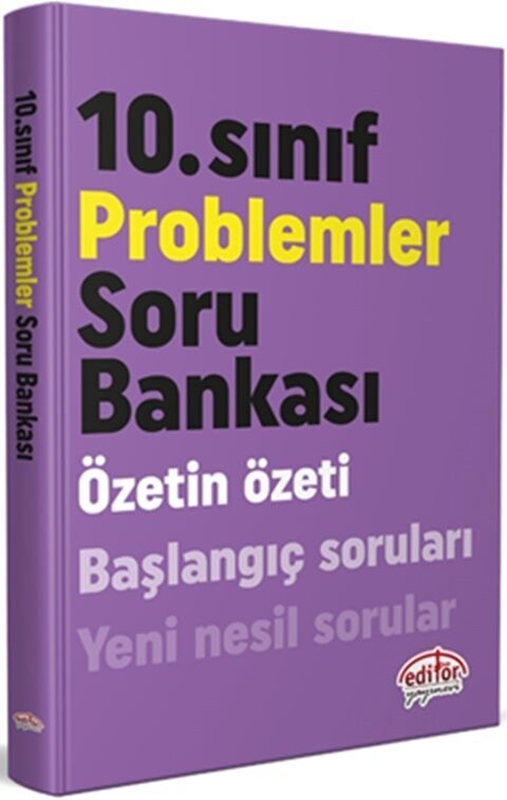resm Editör Yayınları 10. Sınıf Problemler Soru Bankası