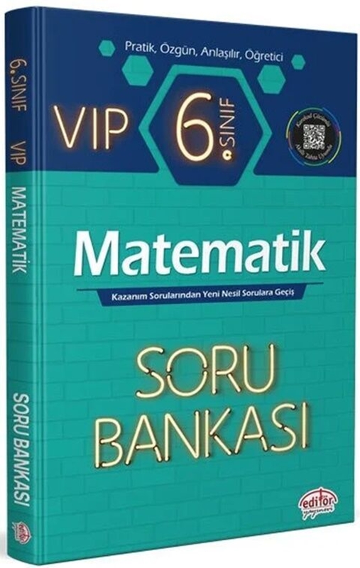 resm Editör Yayınları 6. Sınıf Vip Matematik Soru Bankası