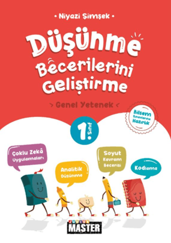 resm 1. Sınıf Junior Master Düşünme Becerilerini Geliştirme Genel Yetenek (Bilsem Sınavlarına Hazırlık)