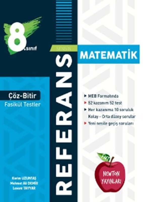 resm Newton Yayınları 8. Sınıf LGS Matematik Çöz Bitir Referans Yeni Nesil Fasikül Testler