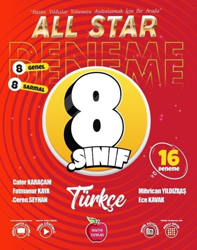 resm Newton Yayınları 8. Sınıf Türkçe All Star Deneme