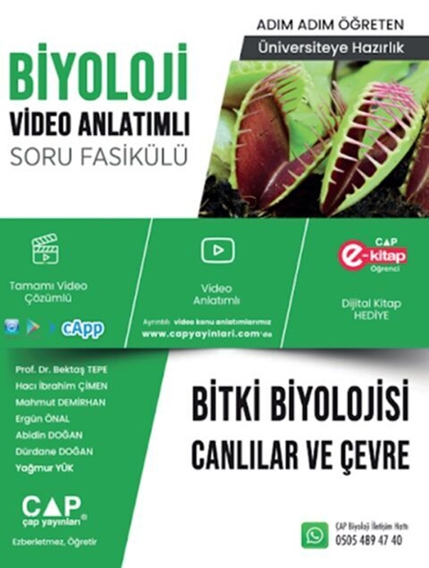 resm Çap Üniversiteye Hazırlık Biyoloji Bitki Biyolojisi Canlılar ve Çevre Soru Fasikülü