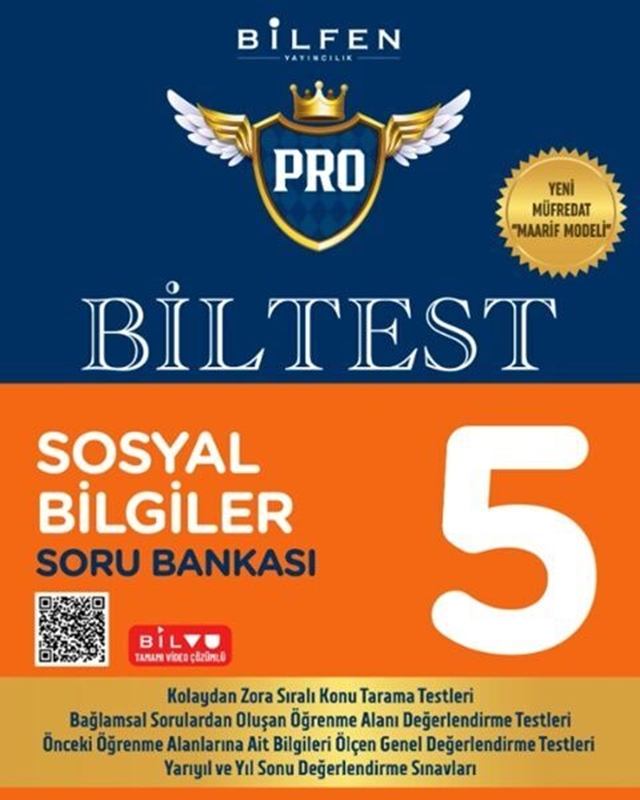 resm Bilfen Yayıncılık 5. Sınıf Sosyal Bilgiler Biltest Pro Soru Bankası