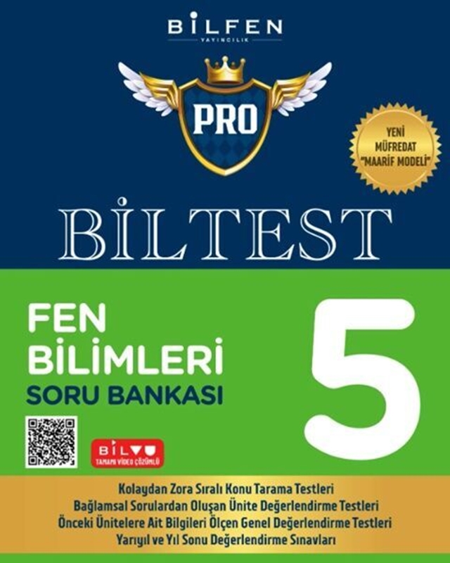 resm Bilfen Yayıncılık 5. Sınıf Fen Bilimleri Biltest Pro Soru Bankası