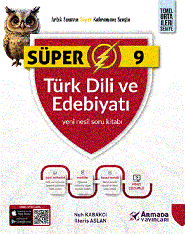 resm Armada Yayınları Süper 9. Sınıf Türk Dili ve Edebiyatı Yeni Nesil Soru Kitabı
