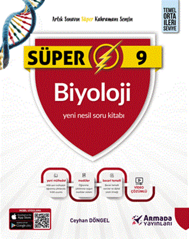 resm Armada Yayınları Süper 9. Sınıf Biyoloji Yeni Nesil Soru Kitabı