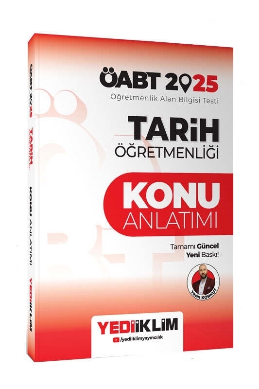resm Yediiklim Yayınları 2025 ÖABT Tarih Öğretmenliği Konu Anlatımı