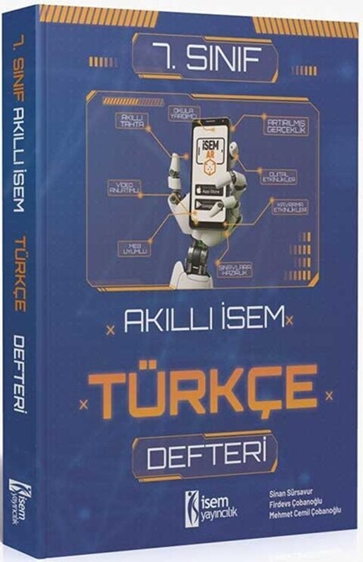 resm İsem Yayınları 7. Sınıf Türkçe Akıllı İsem Defteri