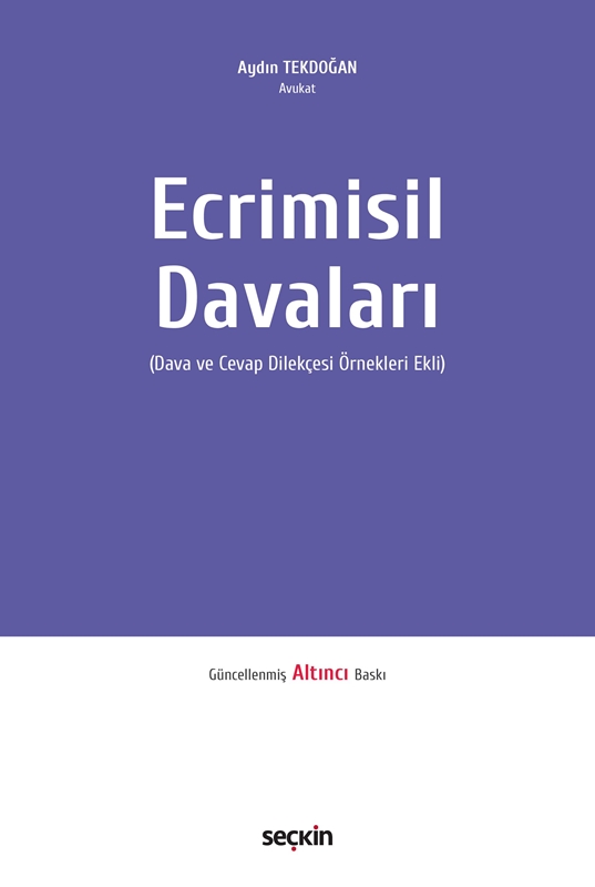 resm Ecrimisil Davaları (Ciltli)