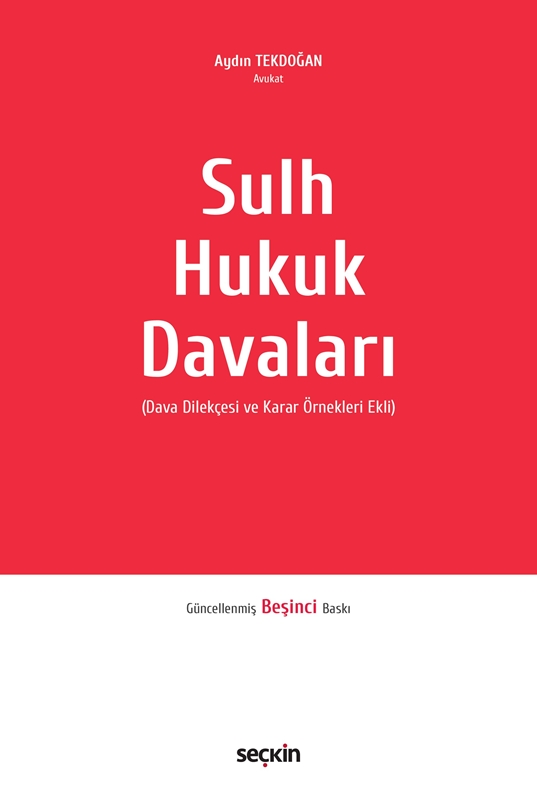 resm Sulh Hukuk Davaları (Ciltli)