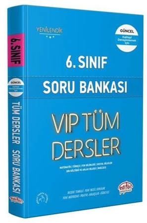 Resim 6. Sınıf VIP Tüm Dersler Soru Bankası Mavi Kitap